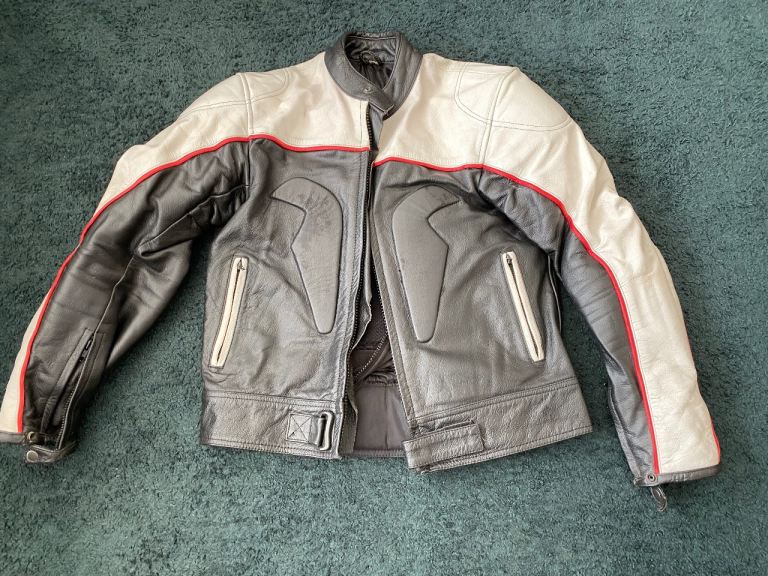 Leather armoured jacket 