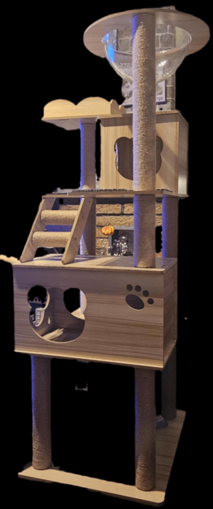 Cat scratching tree 
