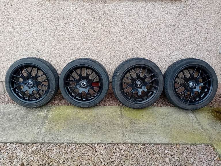 RIVA 17 INCH BLACK ALLOY WHEELS FORD 