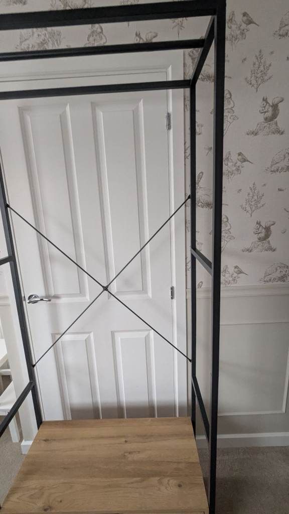 Open Wardrobe/Rail with Drawer