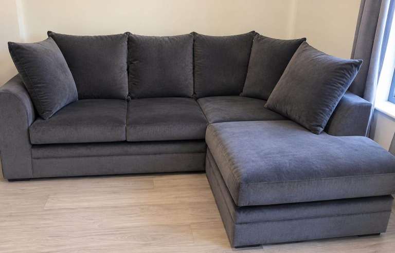 Brand New grey corner sofa high quality comfortable
