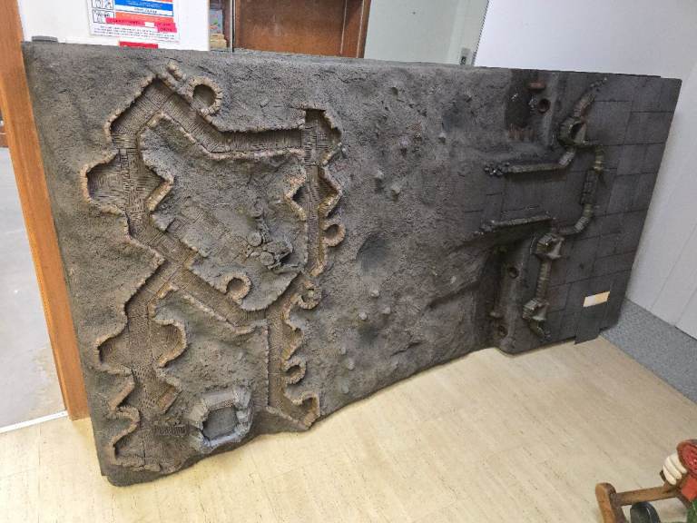Large Diorama Display Board - Trench Warfare Scene