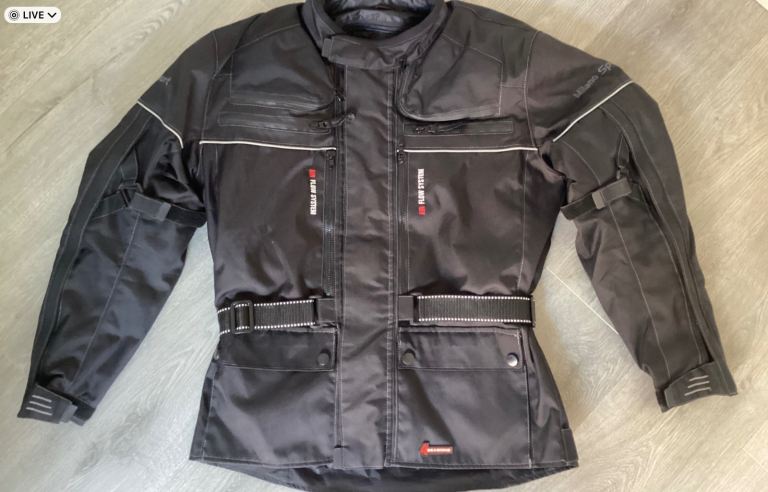 Milano Size Medium Motorcycle Jacket + Free Medium Gloves - Brand New.