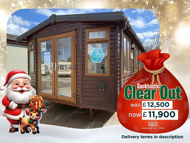 2 Bed Static Caravan - French Doors, DG, CH - Offsite - Private Land, Self Build