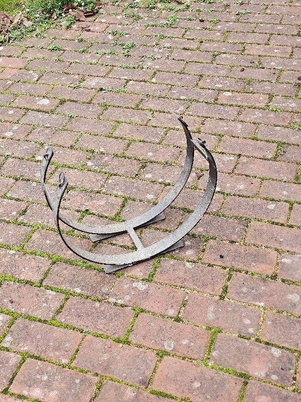 Wrought iron log holder 