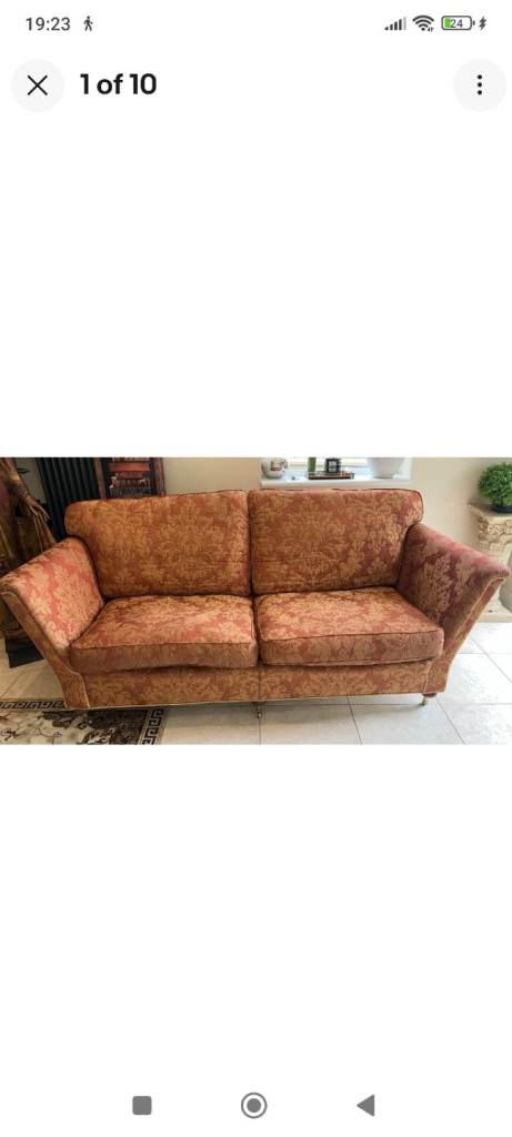 Handmade DURESTA sofa and 2 armchairs  stunning and elegant