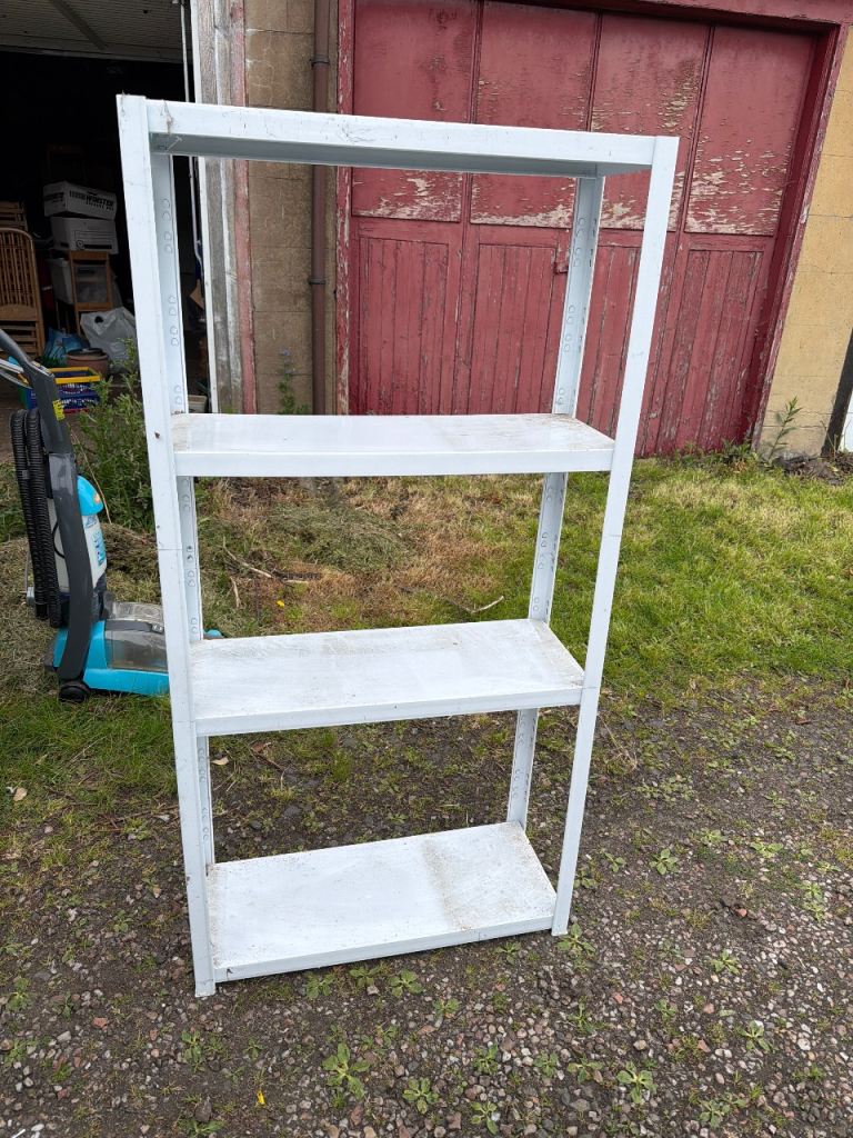 Metal Shelving Unit – Grey, good Condition