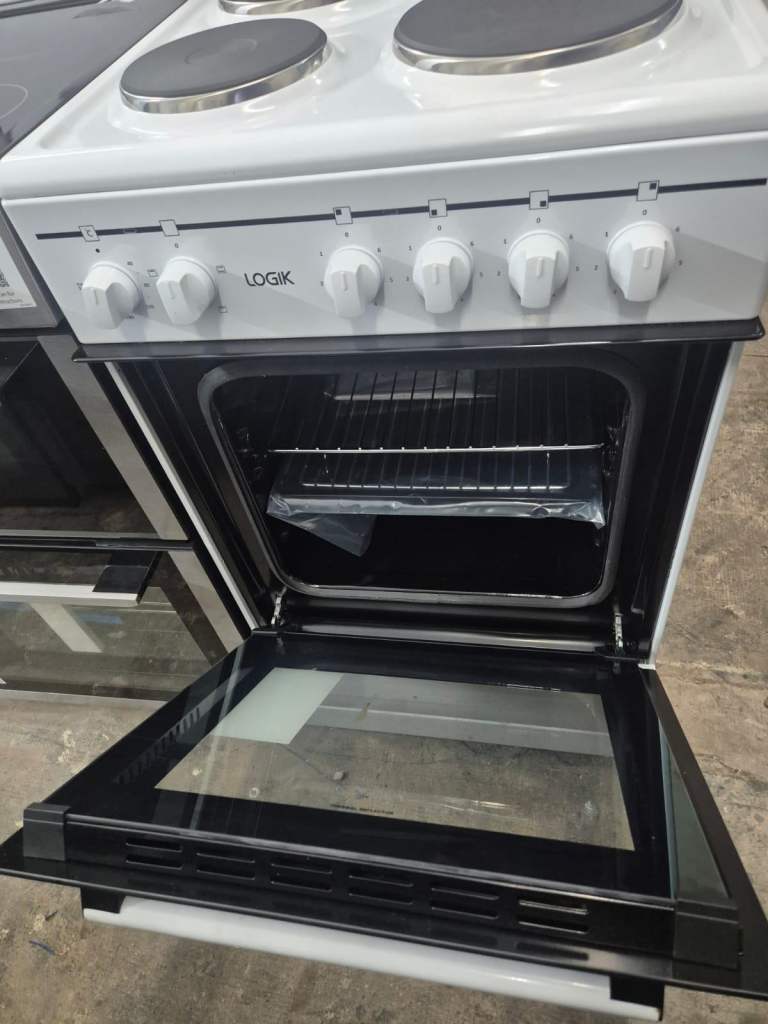 Logik 50cm Electric Cooker – Brand New | 4 Plate Hob | Free Delivery