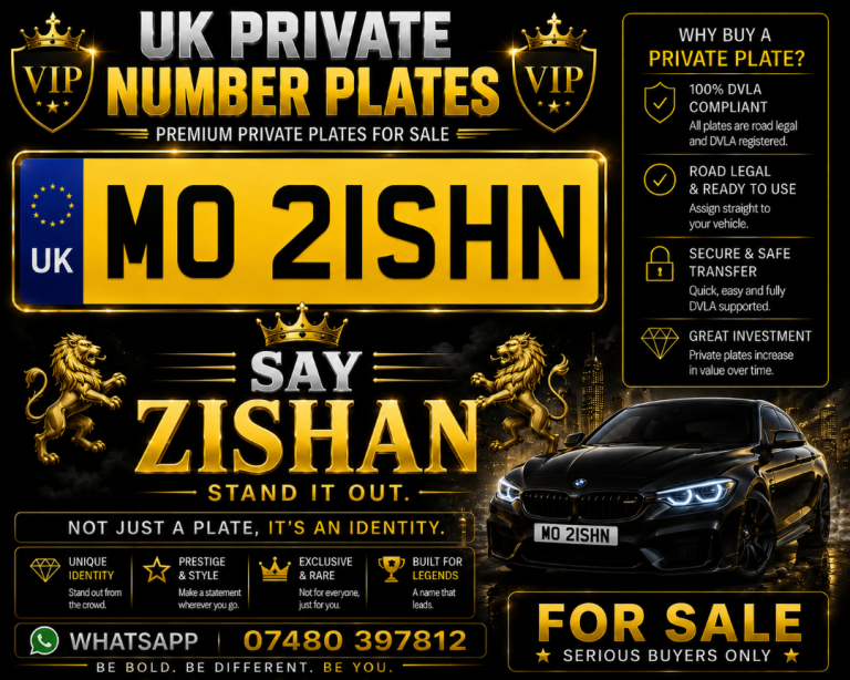 ASIAN PRIVATE NUMBER PLATE 