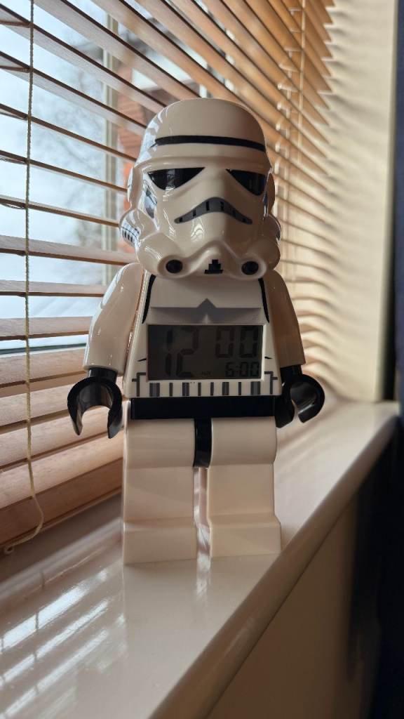 LEGO Star Wars Storm Trooper Digital Alarm Clock Minifigure 9"