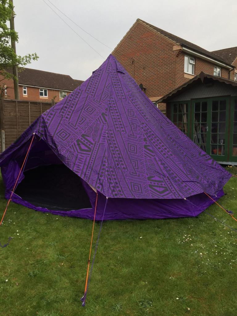 Bell tent and camping equipment 