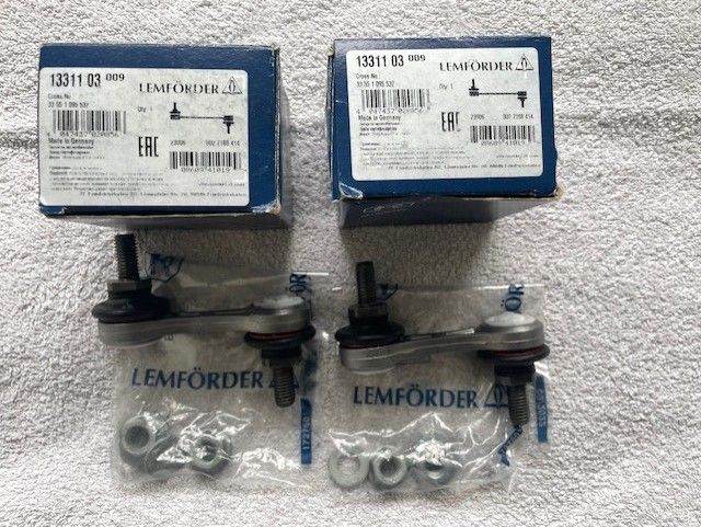 BMW E39 Pair of Rear Anti Roll Bar Drop Links Genuine Lemforder