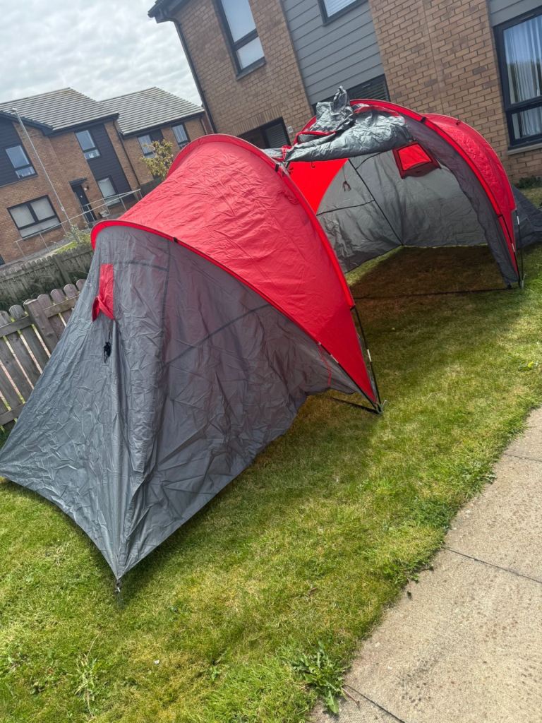 Two tents and extra supplies camping gear 