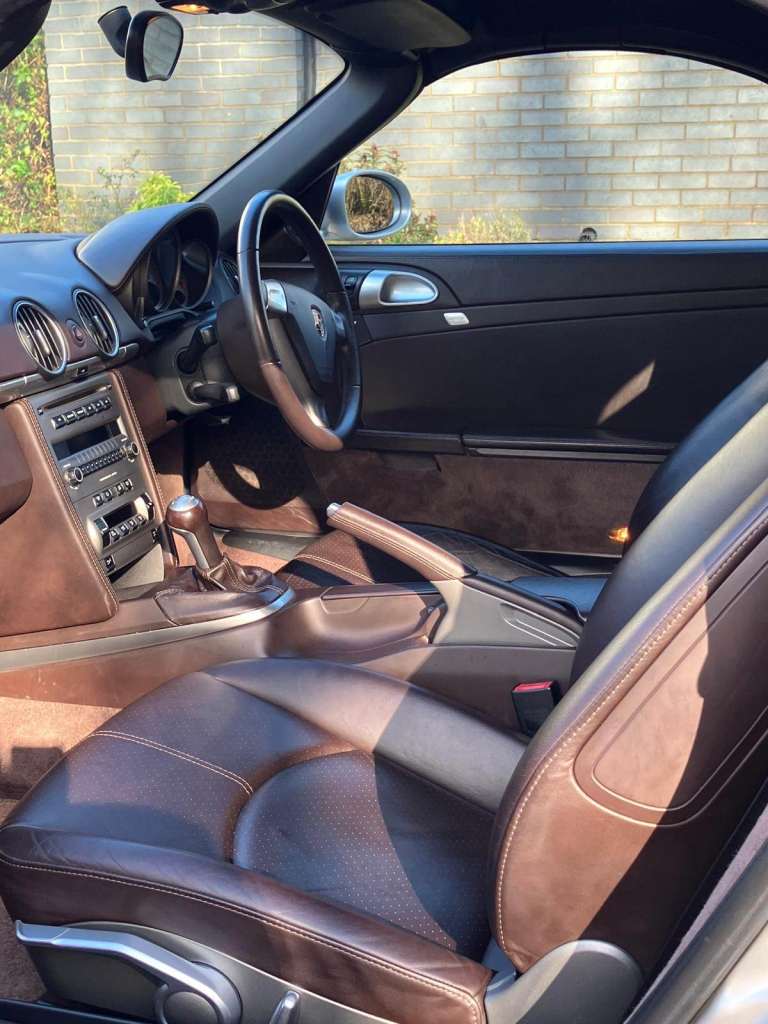 Porsche 987 Boxster 3.4S 6 speed. Arctic Silver Metallic with superb Porsche Service History