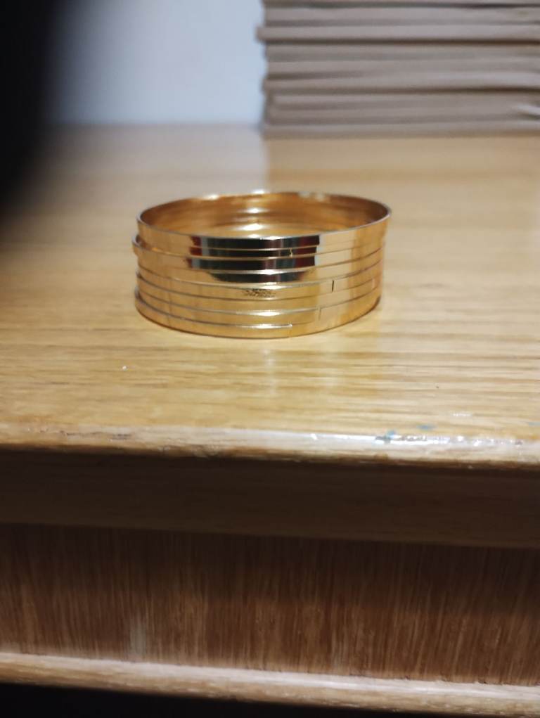 Set of 8 Gold Coloured Bangles 