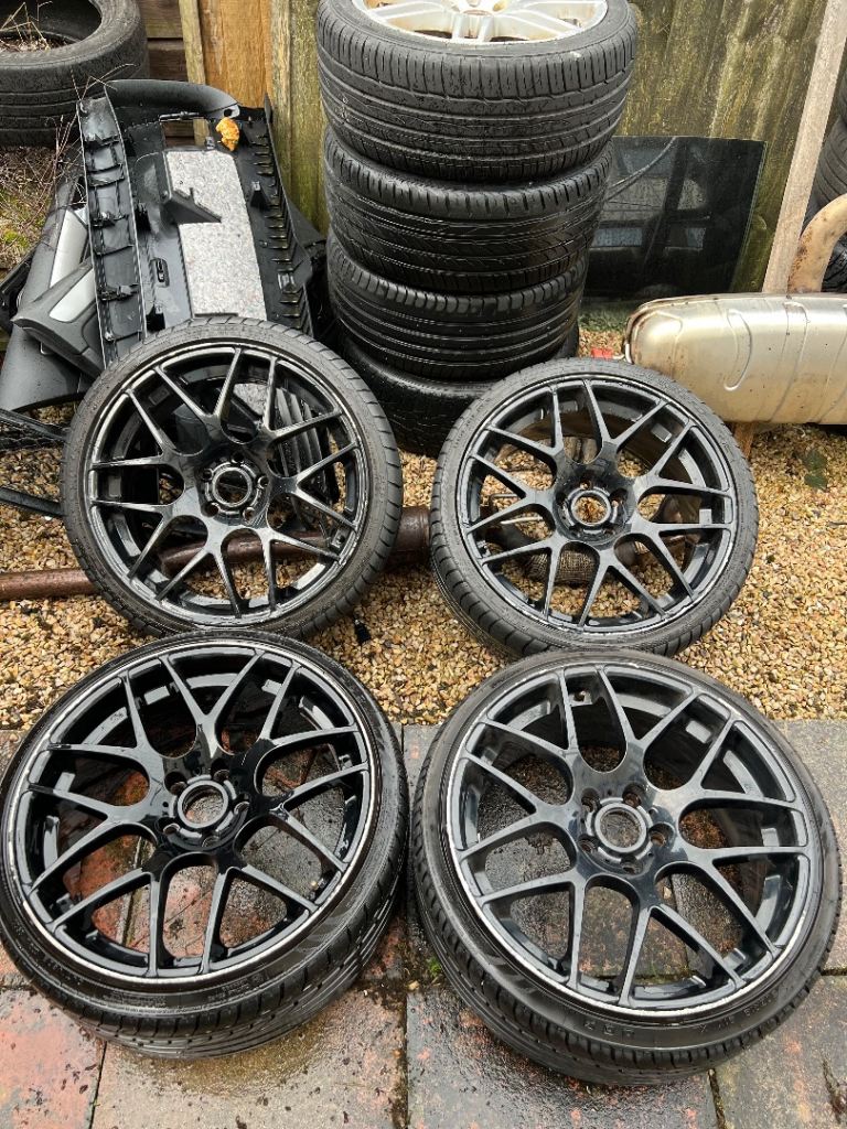 19 inch 5x120 staggered wheels