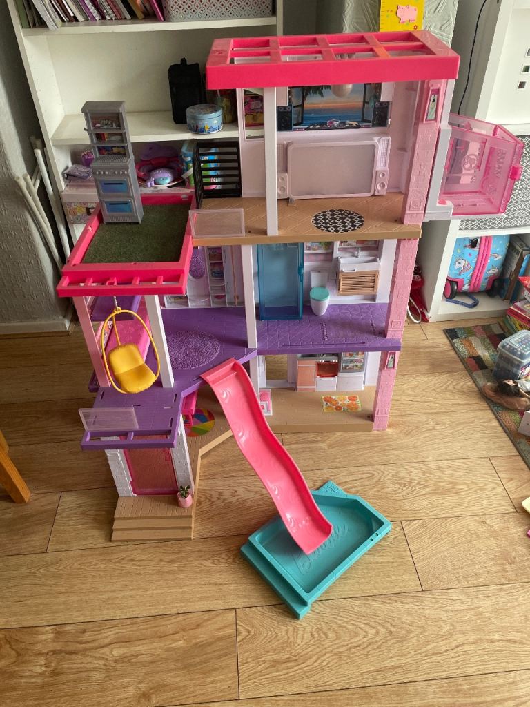Large Barbie Dreamhouse Dolls House with Slide