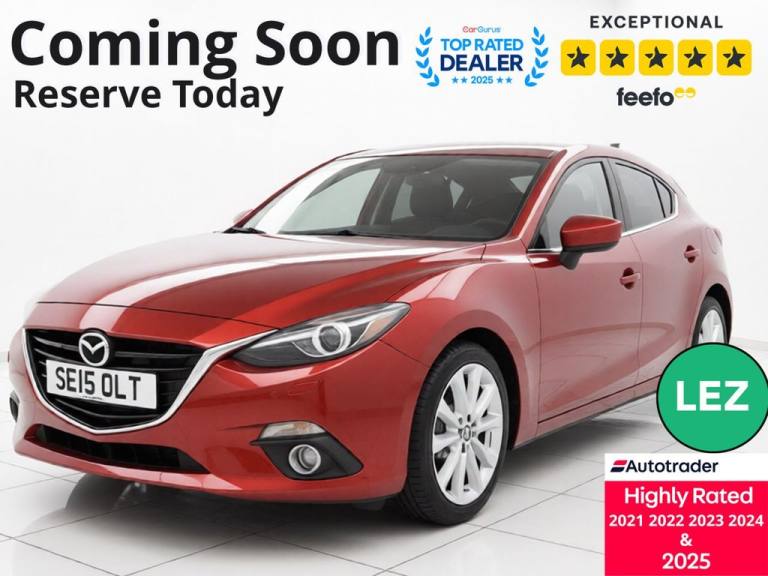 2015 Mazda Mazda3 2.0 SKYACTIV-G Sport Nav Hatchback 5dr Petrol Manual Euro 6 (s/s) (121 ps) Hatc...