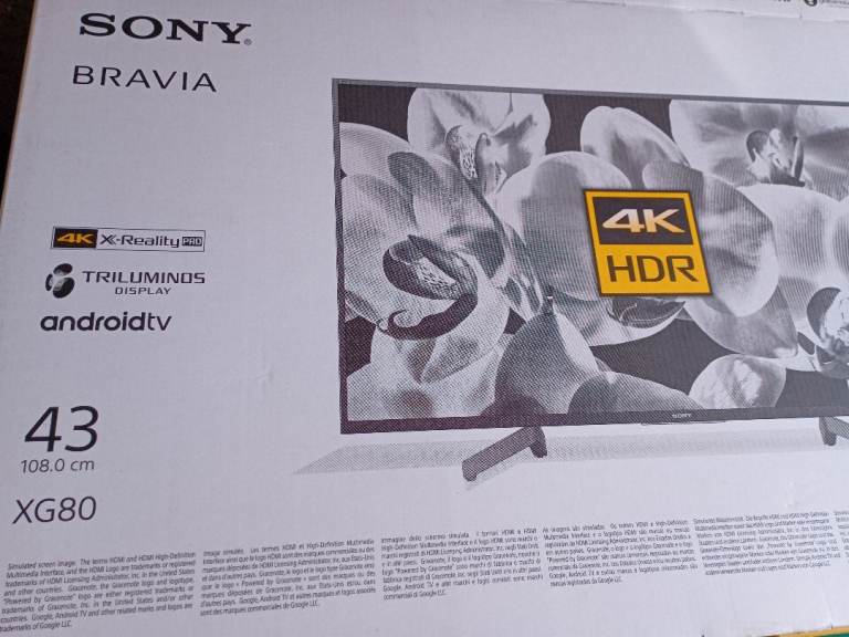 Sony Bravia 43" 4K HDR Smart TV