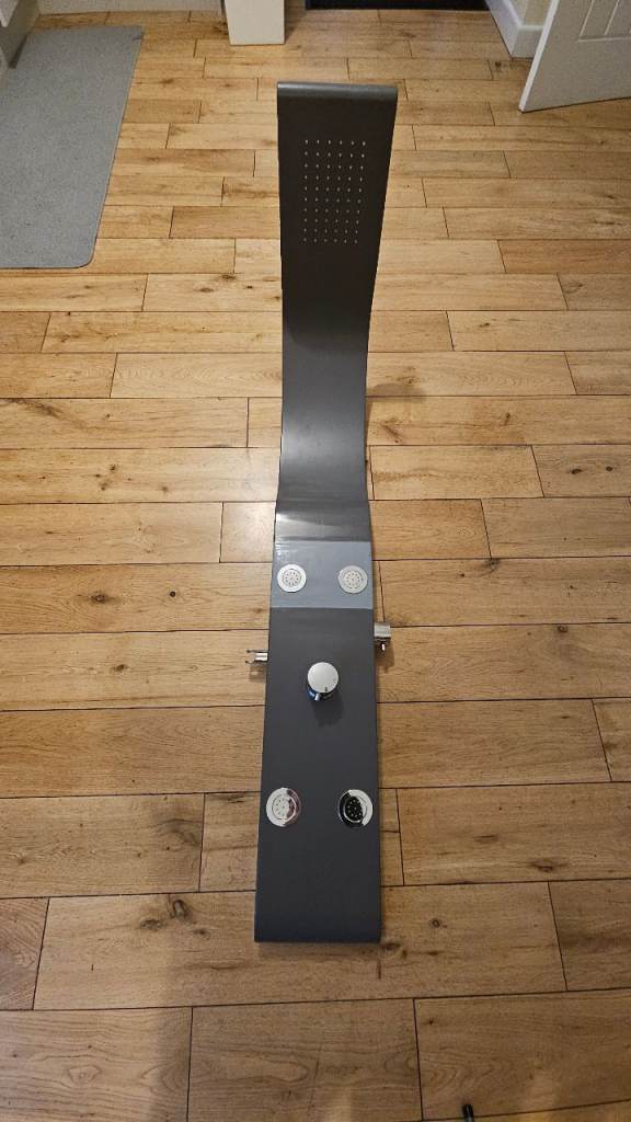 Modern Grey Shower Panel System – Good Condition