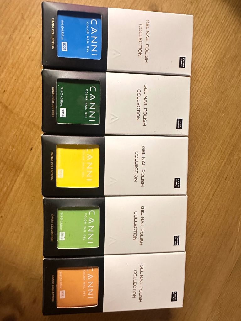 Pack of 5 New Hema Free Professional Nail Gel Polish 9ml soak off Manicure Gel Varnish-UK