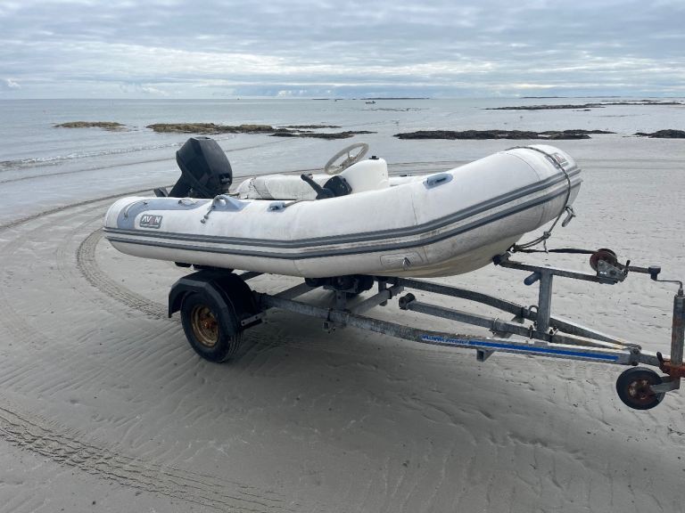 3.1 meter Avon rib boat with outboard 