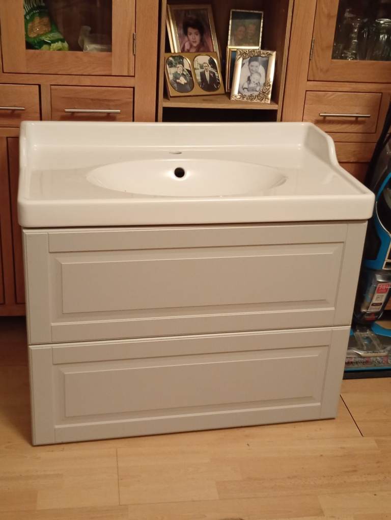 IKEA bathroom vanity and sink * slight damage*