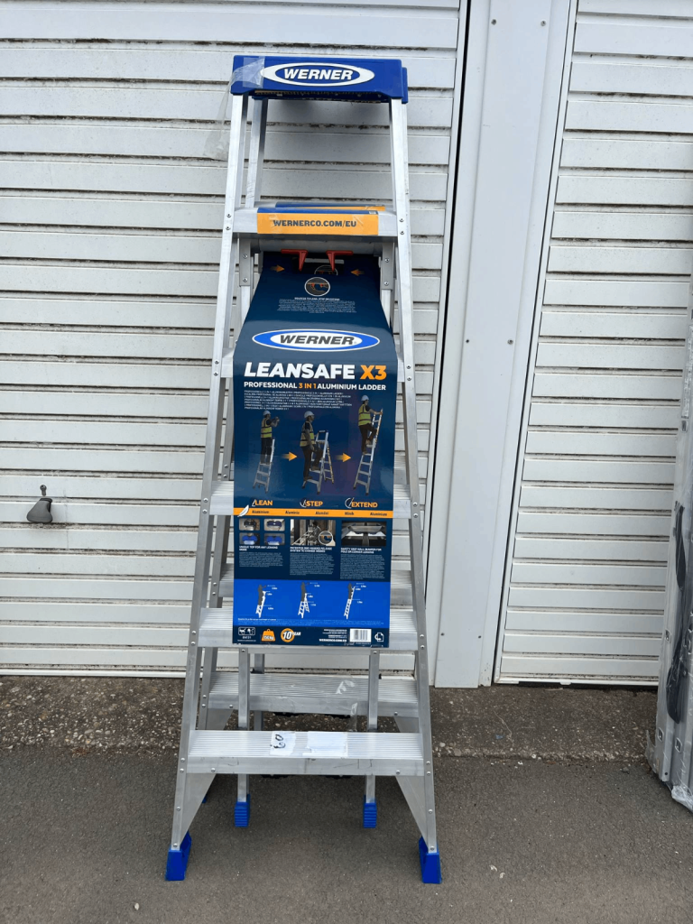 Werner LEANSAFE X3 Aluminium 2.9m Combination Ladder