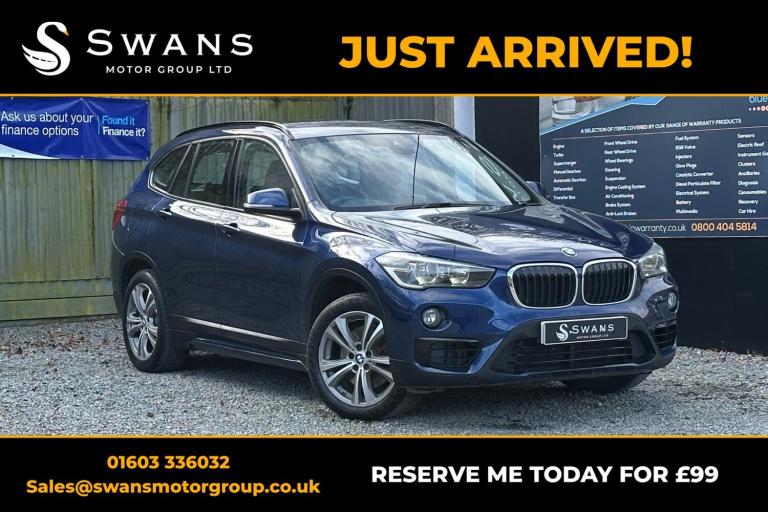 BMW X1 2.0 xDrive20d Sport Blue Auto Diesel 2018