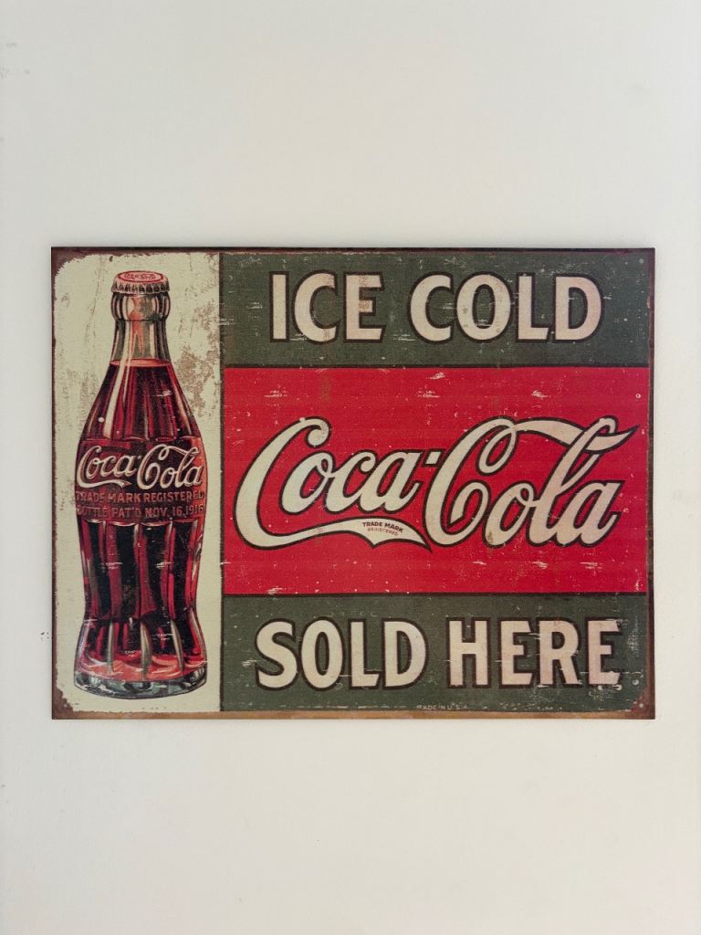 Vintage Coca-Cola Metal Tin Sign