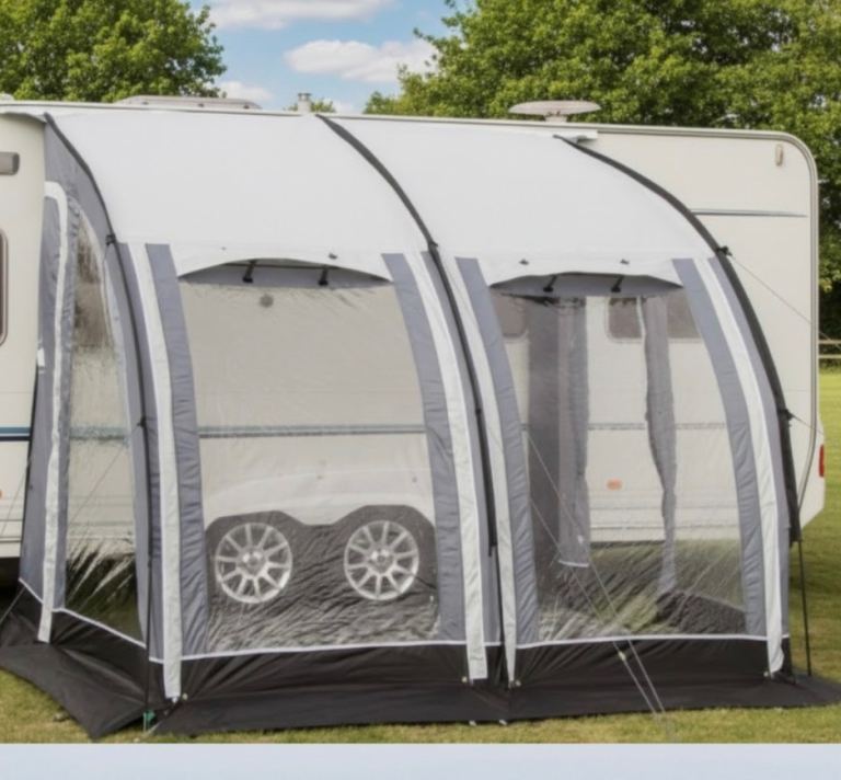 Caravan Awning – Grey, Good Condition