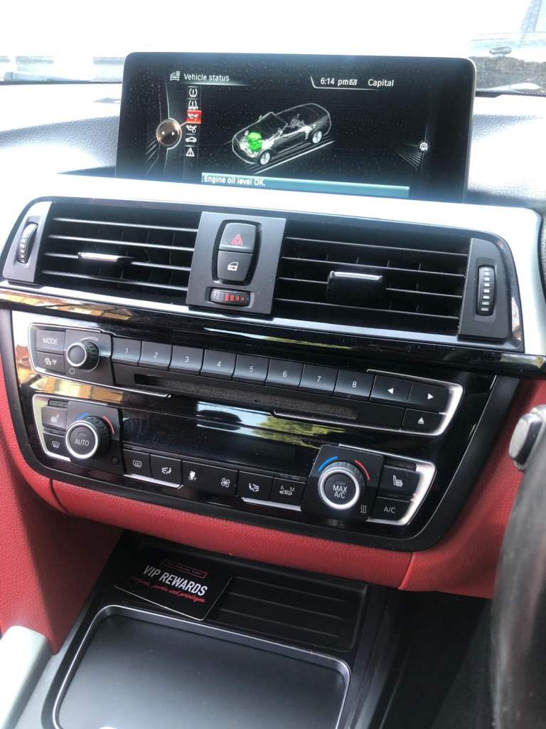 M420d black Convertible – Black with Red Interior
