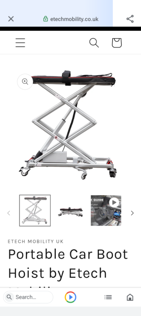 E tech crocodile scooter hoist