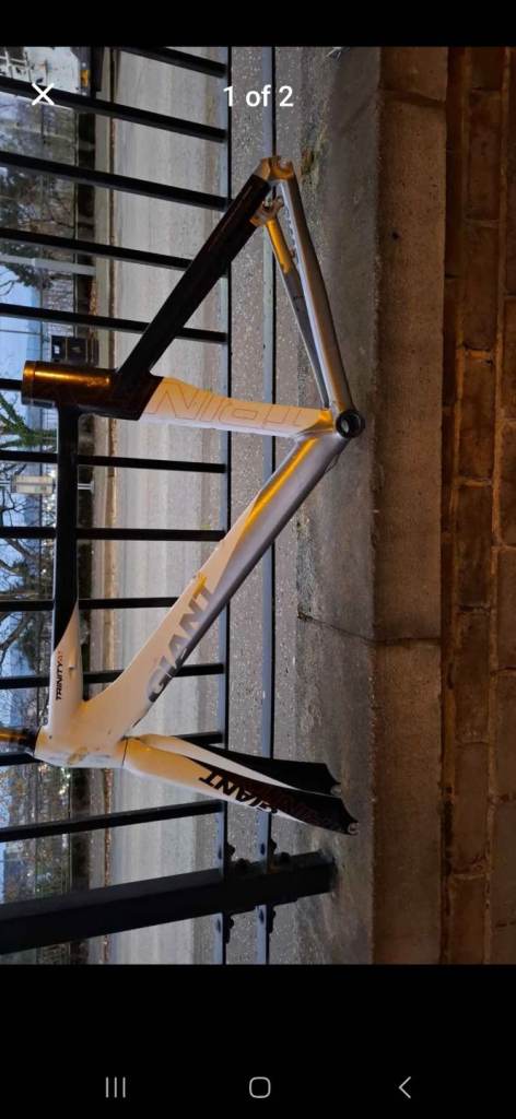 Carbon fibre bike frame 