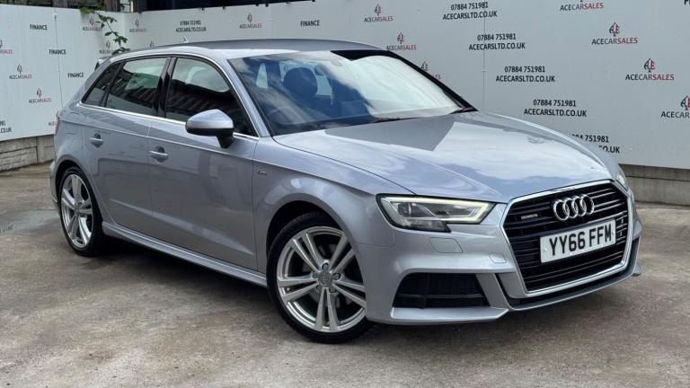 Audi A3 2.0 TDI S line Sportback S Tronic Auto 6Spd quattro Euro 6 (s/s) 5dr Diesel Automatic