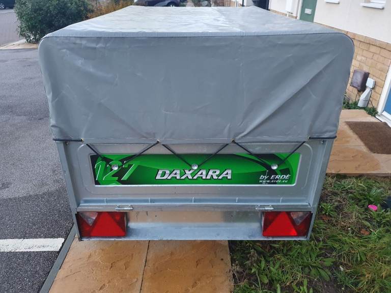 Daxara 127 Trailer with high frame and cover 
