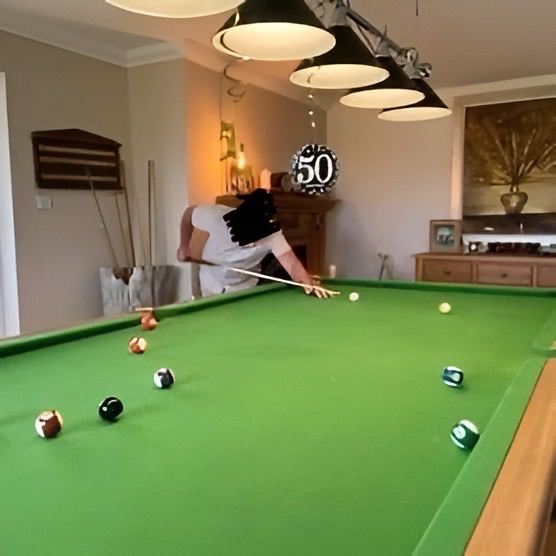 Full Size 12ft Snooker Table with Cues and Accessories