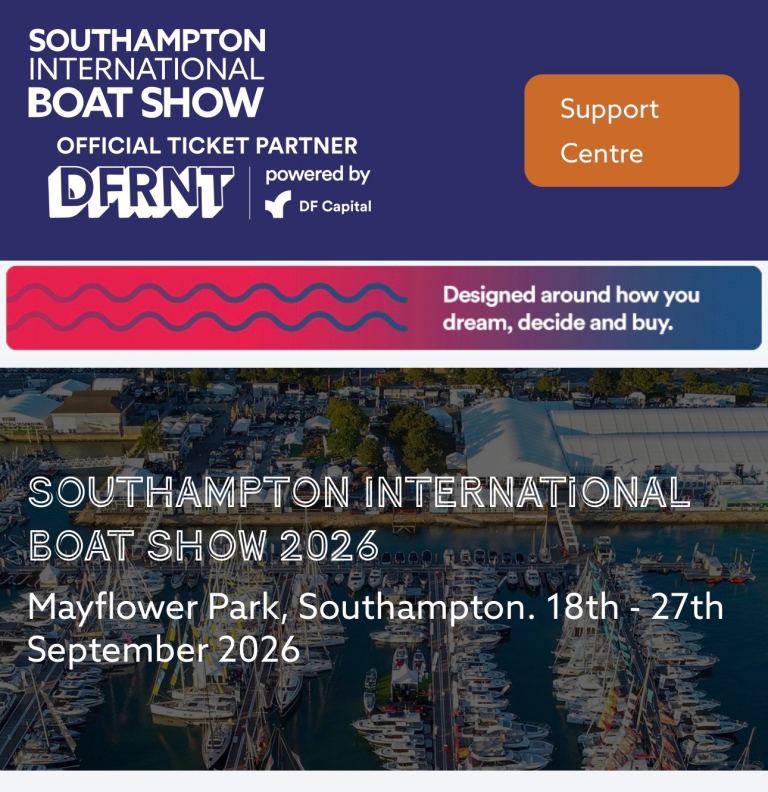 4x adult tickets for Southampton boat show any day 