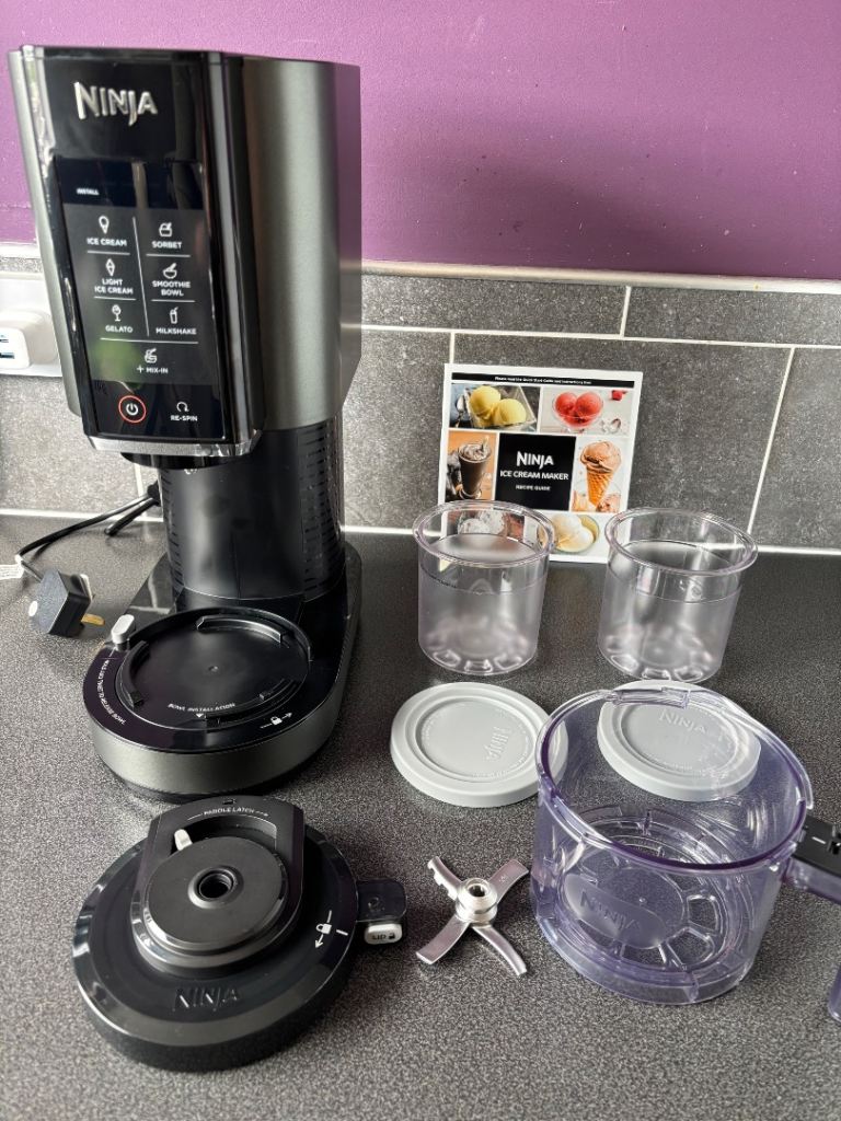 Ninja Creami Ice Cream and Dessert Maker - Black, Great Condition