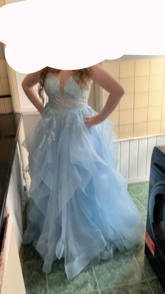 Blue prom dress