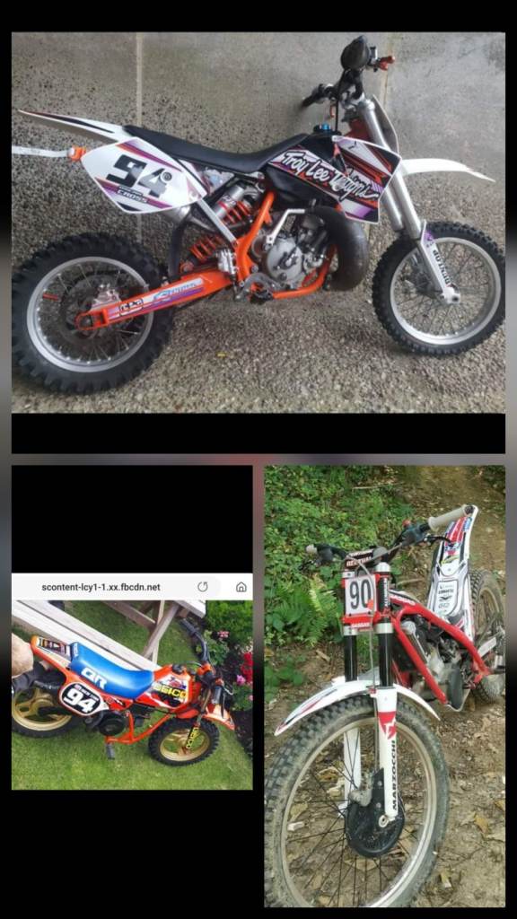 Stolen honda qr50 gasgas 300 txt ktm 65