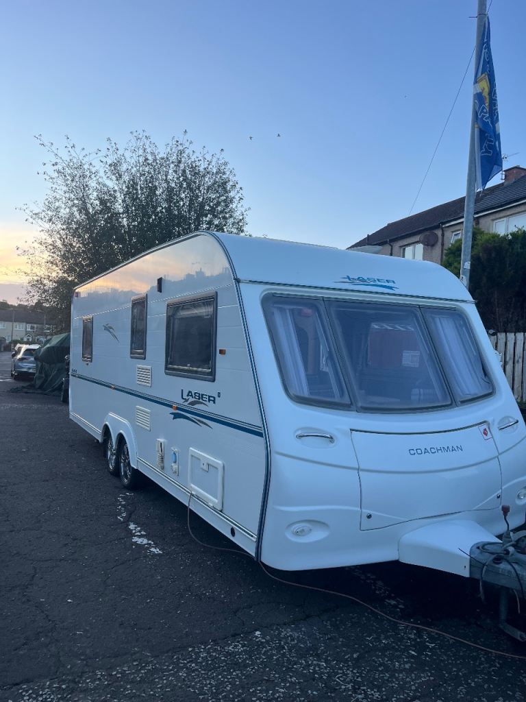 2008 coachman laser 4 berth island bed beautiful caravan