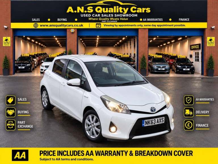 2013 Toyota Yaris 1.5 VVT-h T4 CVT Euro 5 5dr HATCHBACK Petrol/Electric Hybrid Automatic