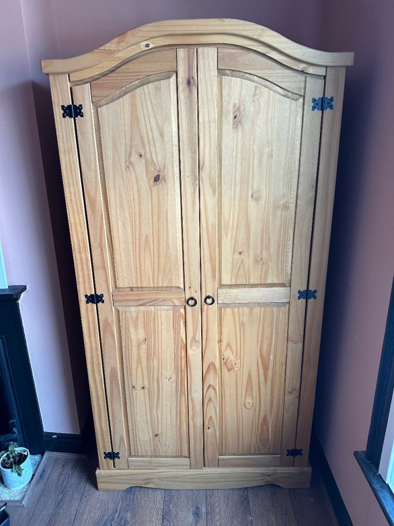 Solid Pine Wardrobe 