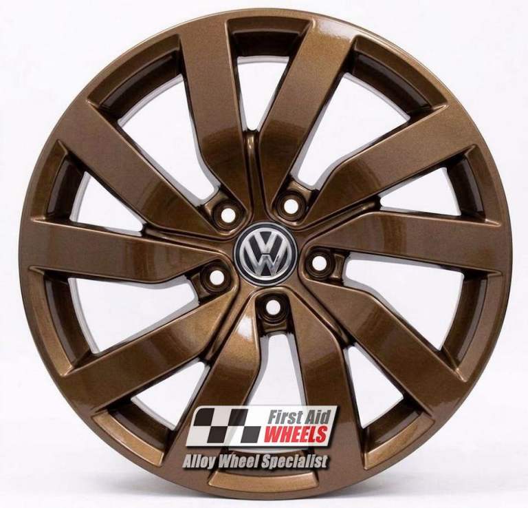 R672BR Swap VW GOLF MK7 GTI 4X 18'' GENUINE MARSEILLE GLOSS BRONZE ALLOY WHEELS