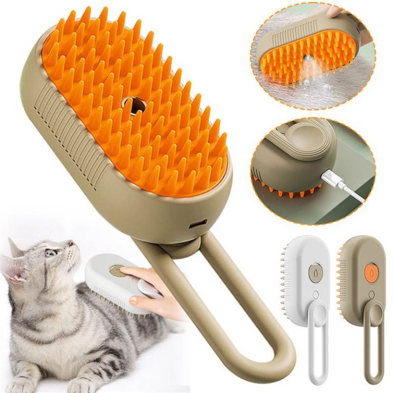 Pet Grooming Brush – Cat & Dog Hair Remover | Easy Grooming Tool