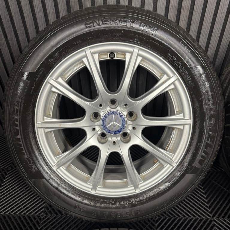 16'' GENUINE MERCEDES C CLASS W205 SILVER ALLOY WHEELS TYRES ALLOYS
