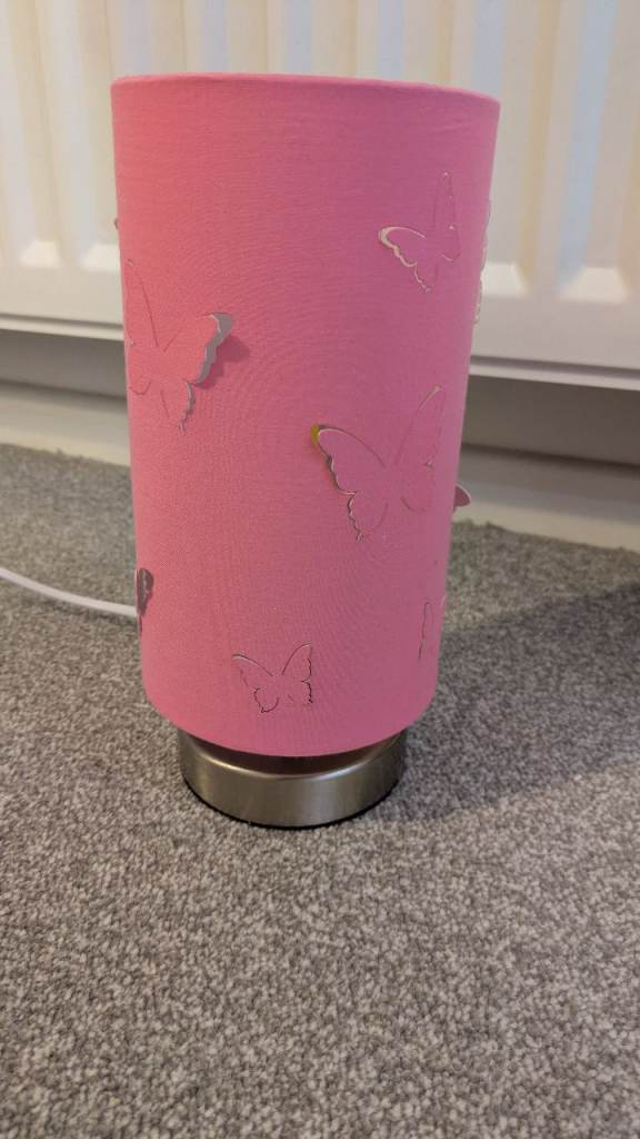 Butterfly cutout table lamp