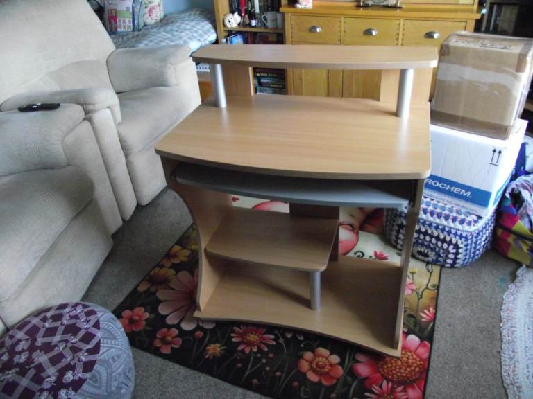 Computer desk beech effect