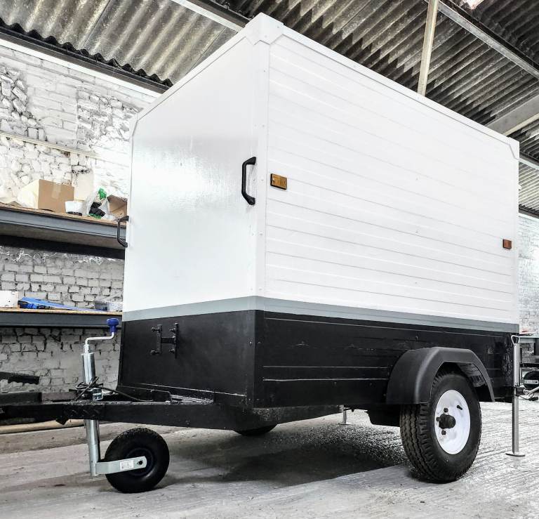 Box Trailer, Camping Trailer, Ideal for Hobbies, Bikes, or Various Trade / Business Uses - View